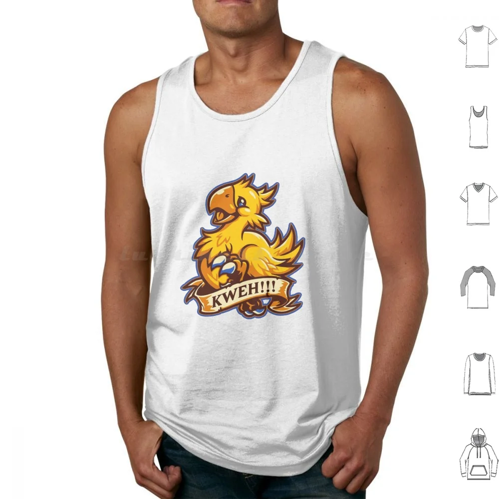 Chocobo Canotte Stampa Cotone Chocobo The Chocobo Final Fantasy Square Enix Ff2 Final Fantasy 2 Ff7 Final Hantasy