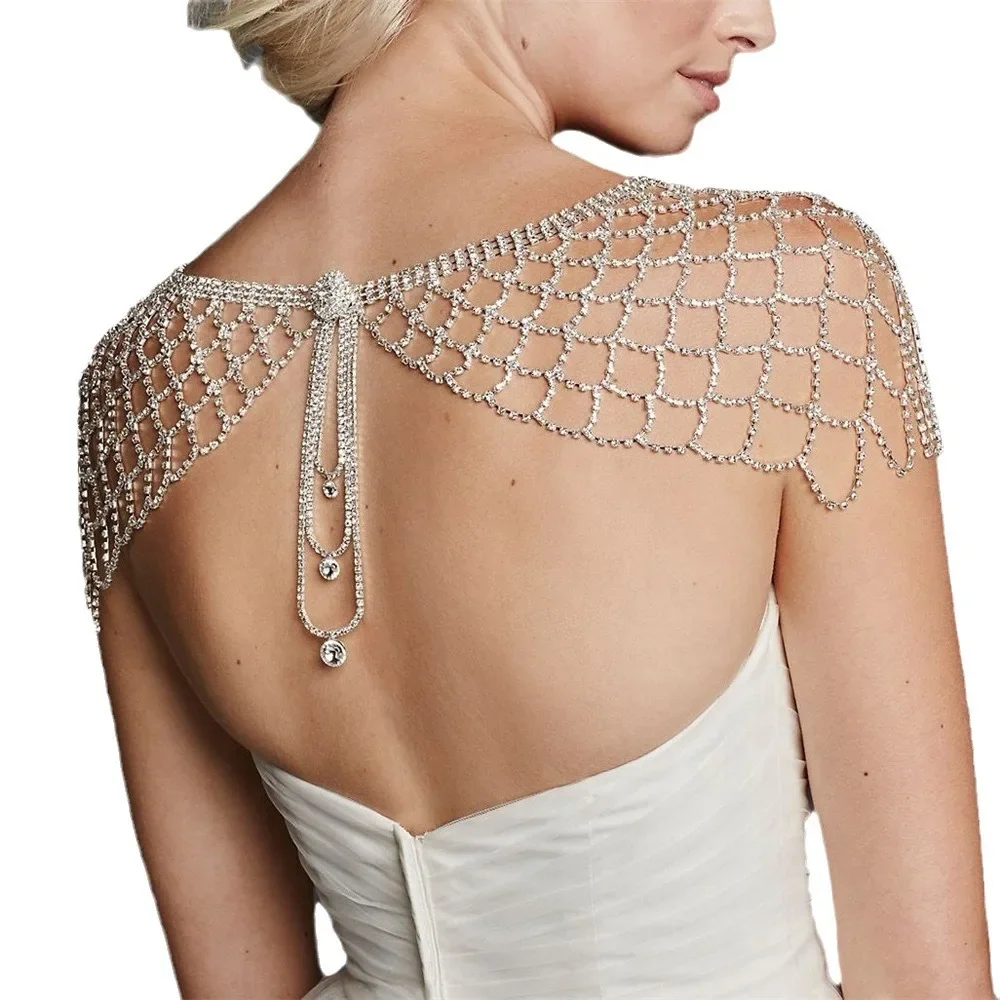 2026 Wedding Accessories See-through Bolero Cover Shoulders Stoles for Party Dresses Bridal Coat with Rhinestones Shrugs