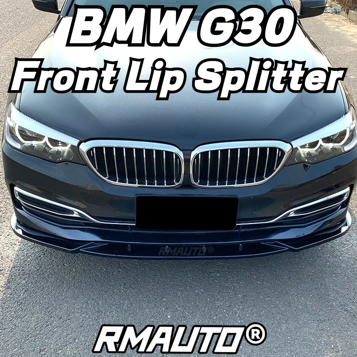 

Gloss Black Car Front Bumper Lip Splitter Bumper Diffuser Cover Body Kit For BMW 5 Series G30 2017-2022 Car Accessories Body Kit