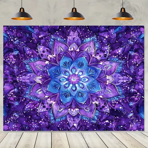 Tapiz de fondo de mandala bohemio 1 pieza apto para interiores/fiestas bodas estudios Varios tamaños 99 06x149 86cm 109