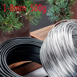 1 Roll Bonsai Wires Anodized Aluminum Bonsai Training Wire Fastener Tool Plants Styling Tree Bendable Flower decor 2/3.5/4/5/6mm