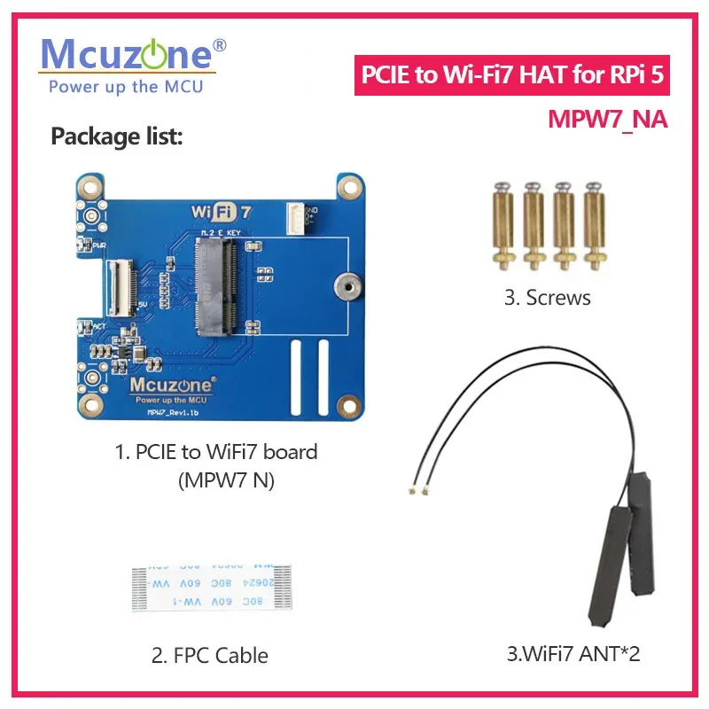 PCIE para M.2 E-Key, WiFi 7, HAT com BT, Suporte BE200,WiF6E, AX210,AX200., Modelo: MPW7 Google Coral Edge TPU HAT, Free Drive