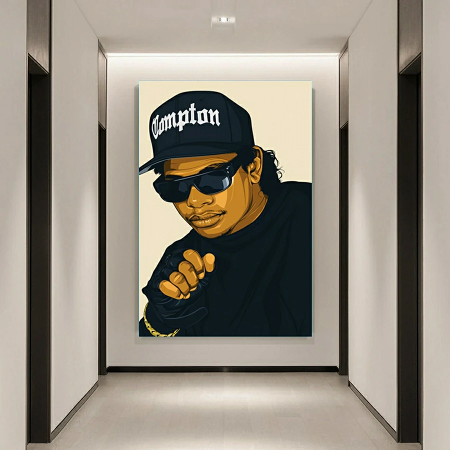 West Coast Rappers BIG Biggie Tupac Famous Hip Hop Singer Cross Stitch 5D DIY Art Diamond Painting Kit Mosaic Embroidery Garden