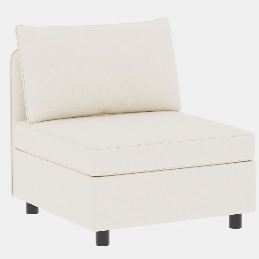 Sedile senza braccioli per divano componibile modulare Divano convertibile con divano letto portaoggetti Set divano componibile in tessuto flessibile modulare C