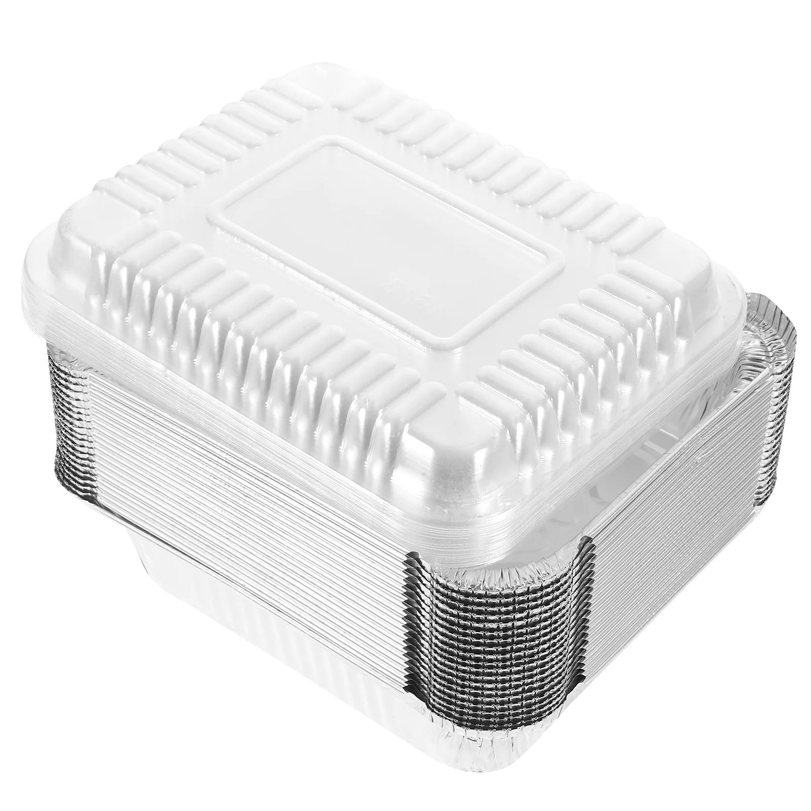 20 Pcs Disposable Pot Packing Box Baking Dish Airtight Aluminum Foil Pans Takeout