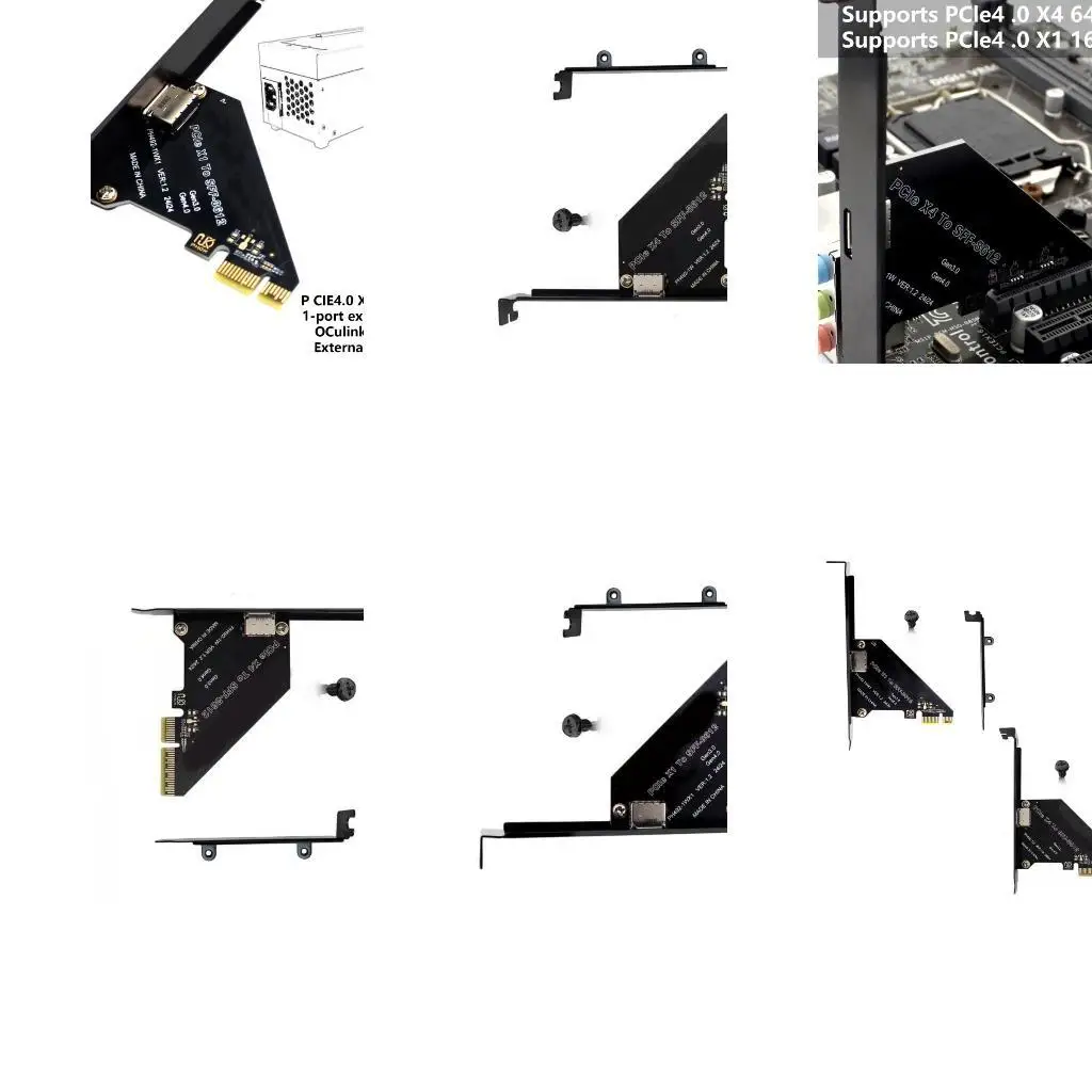 Y1UB 효율적인 PCIE 4.0에서 Oculink SFF 8612 넓은 시스템 호환성 SFF8639 솔리드 디스크 용 호스트 어댑터