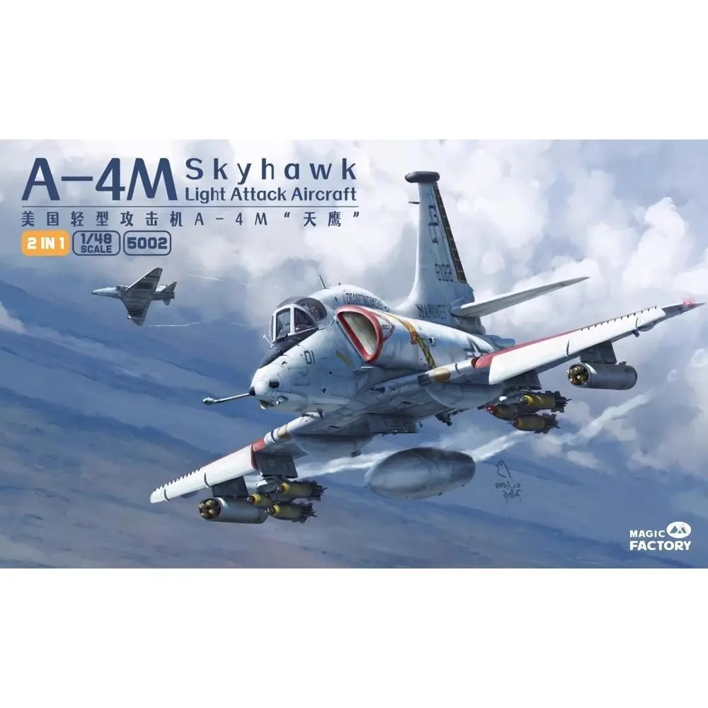 MAGIC FACTORY 5002 1/48 A-4 Skyhawk Aircraft - Scale Model Kit