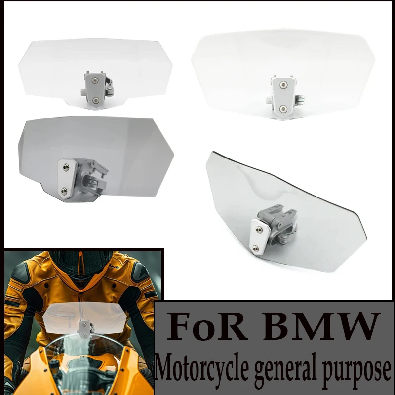 

Motorcycle Windshield Extension Heightened Windshield Spoiler Clip Adjustable on Windshield Extension Wind Deflector