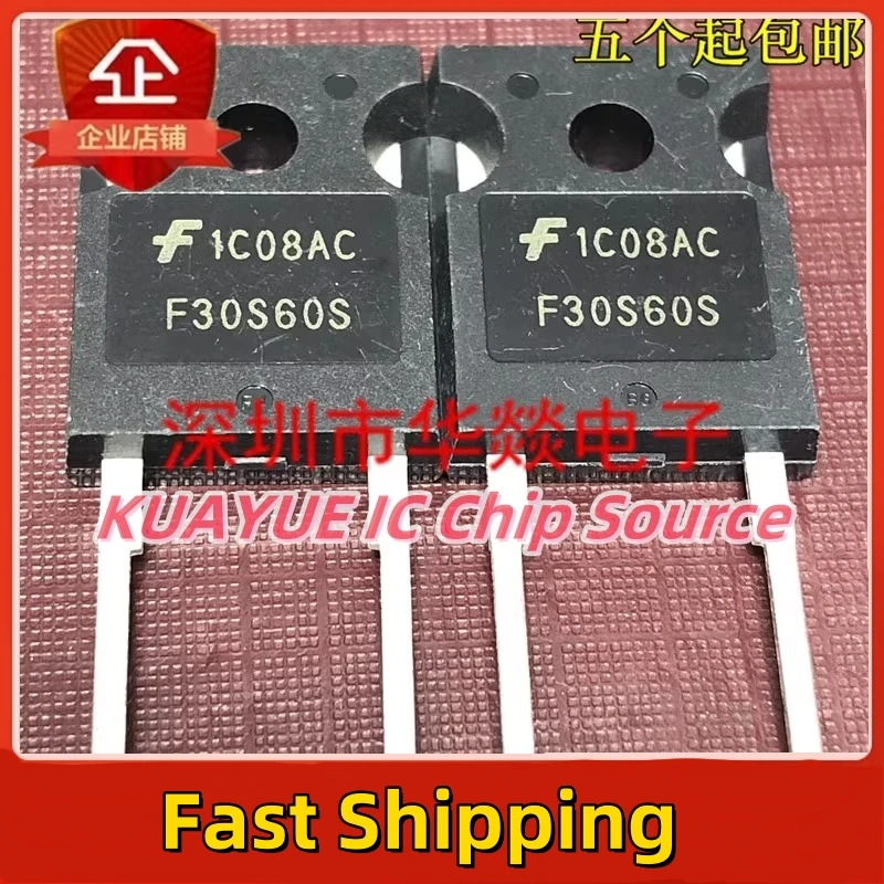 10PCS-30PCS/F30S60S FFH30S60S  TO-247-2 600V 30A/ Fast Shipping Quality Guarantee