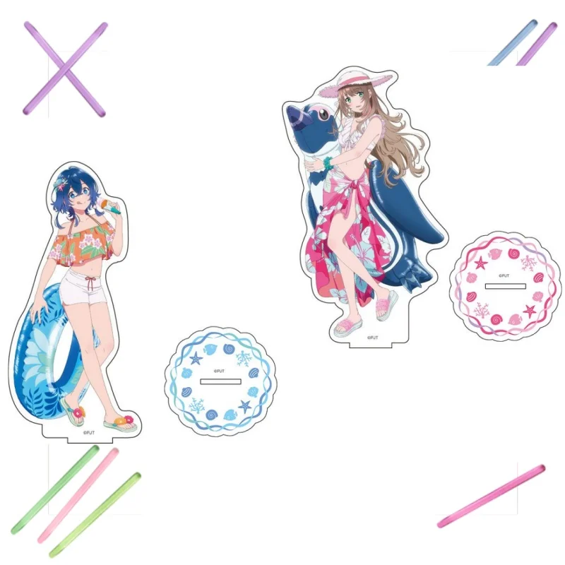 

15cm Anime The Aquatope on White Sand Acrylic Stand Ornaments Stand Halloween Toy Gifts