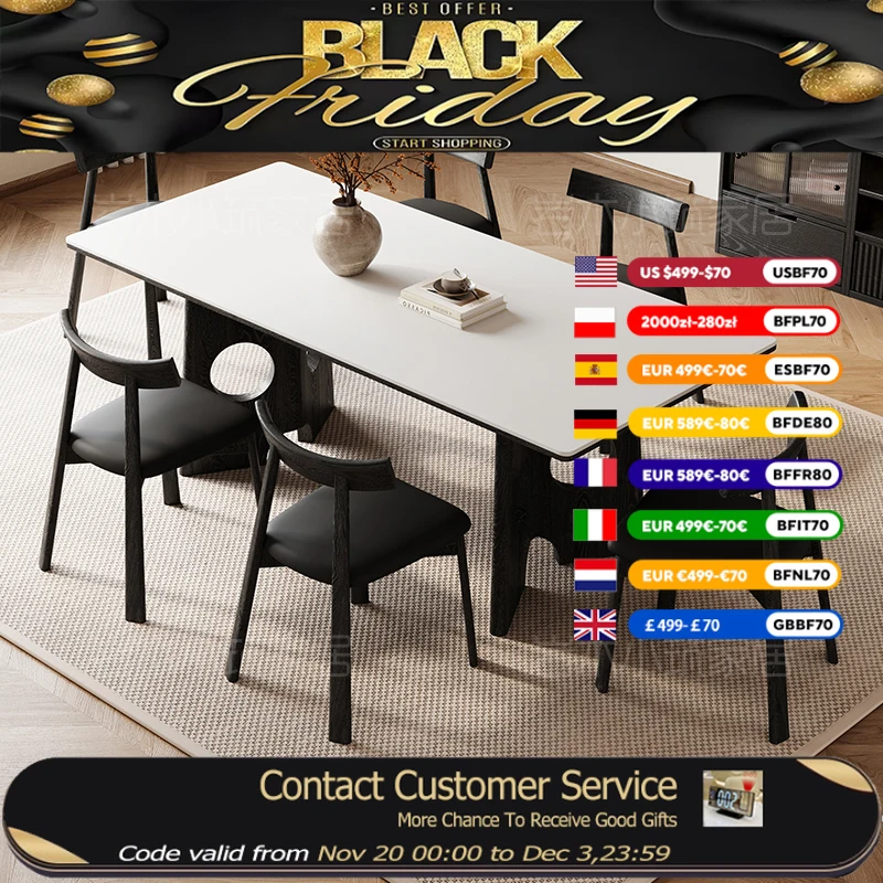 

Nordic Square Dining Tables Design Party Event Living Room Dining Tables Salon Luxury Modern Tavoli Pranzo Furniture Home