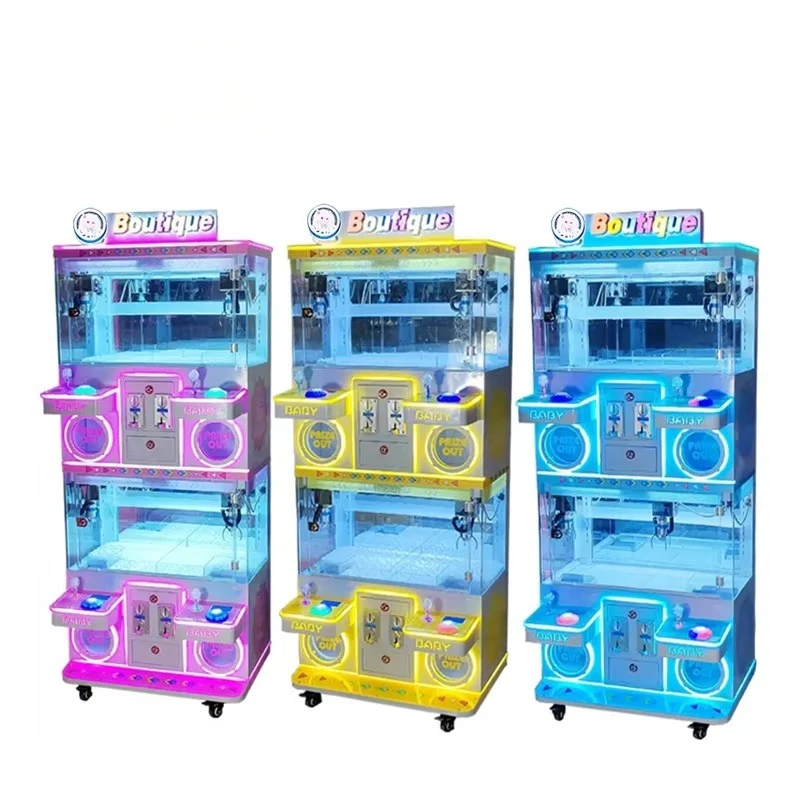 FOODLINE Shopping Mall Claw Machine Full Size Coin Crane Toy Grabber Multiple Plush Doll Storage Arcade Machine