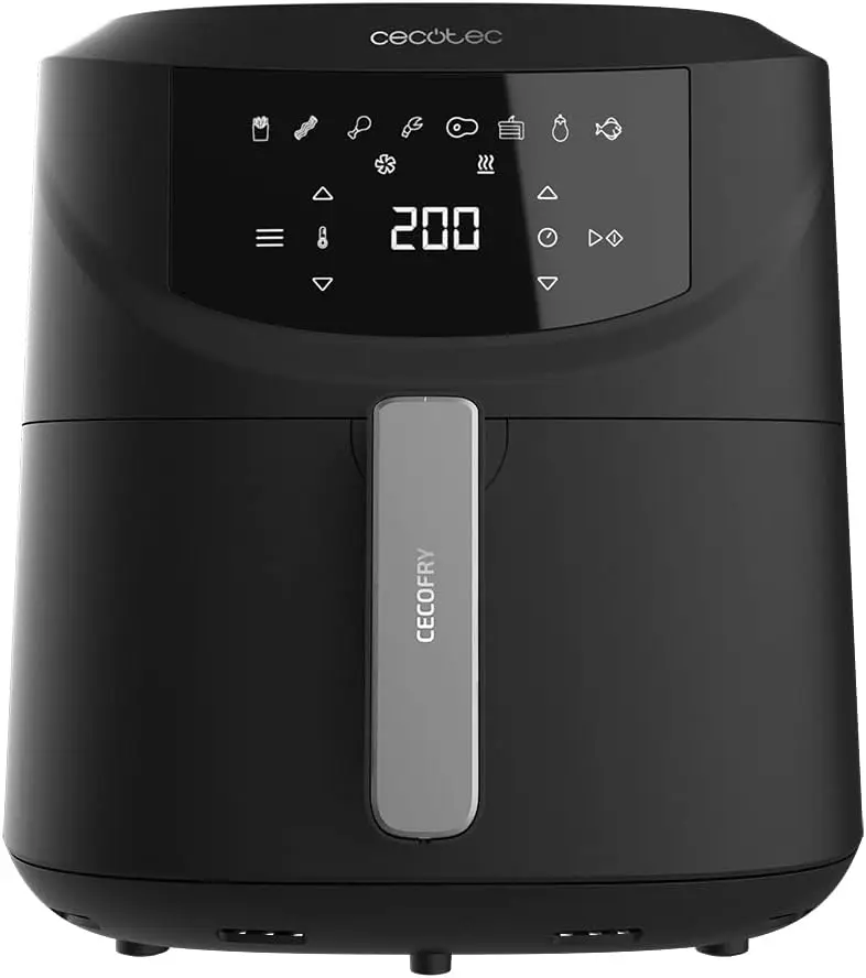 Cecotec oil free 7,6 L - Air Fryer - Cecofry Absolute 7600 Air Fryer 2000W, Digital and compact, perfeccook, temperature and time dimmable, touch Panel, 8 Modes