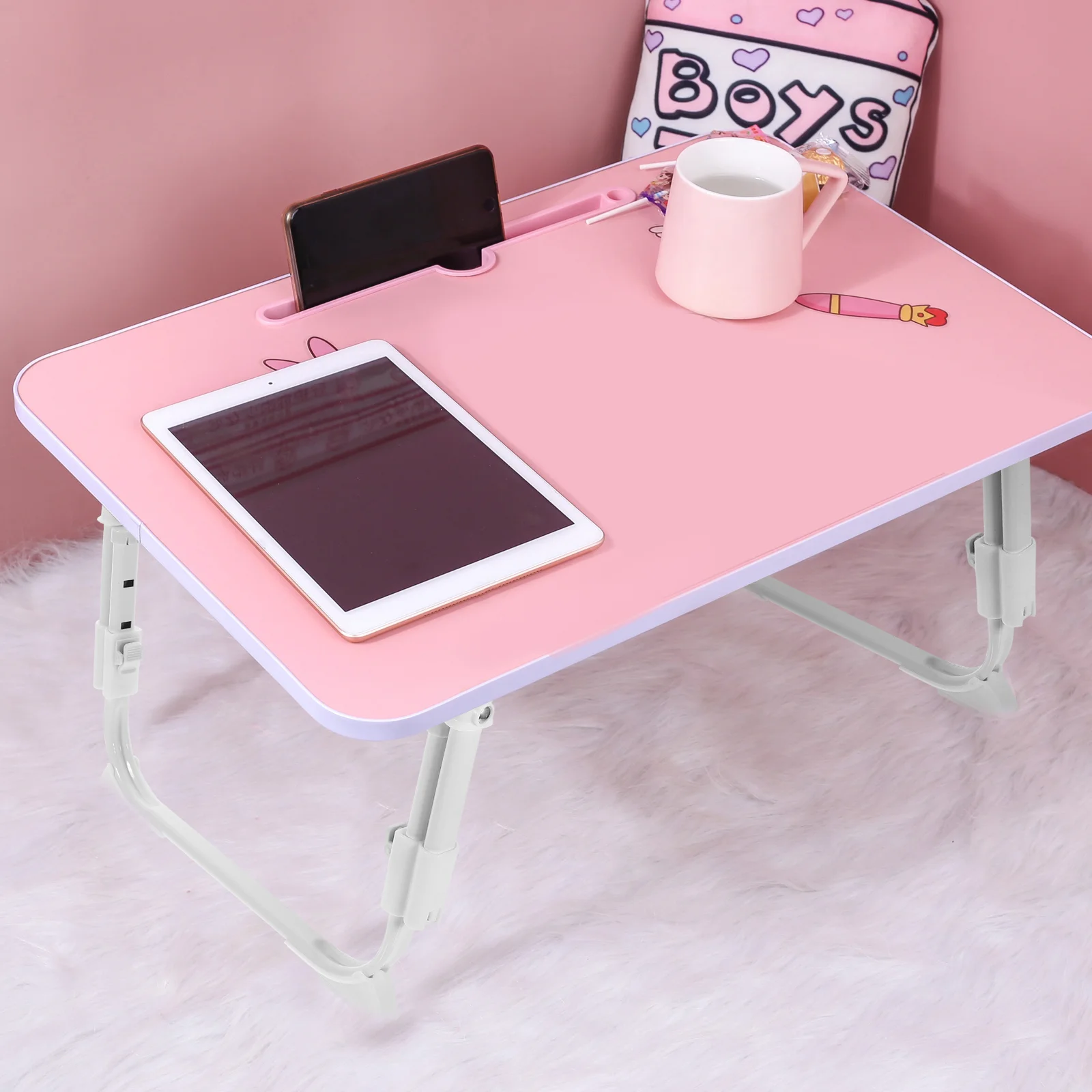 

Bed Desk Legs U-Shaped Folding Tabel Legs Metal Table Support Legs Adjustable Height Self-Locking