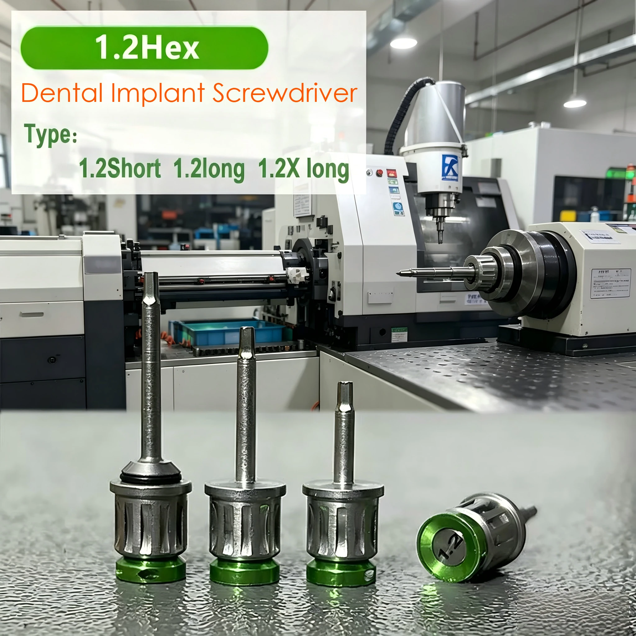 Hexagonal Manual Screwdriver Compatible with DIO 3i NEO Megagen 1.2mm for Osstem Dental Implant Installation And Extraction