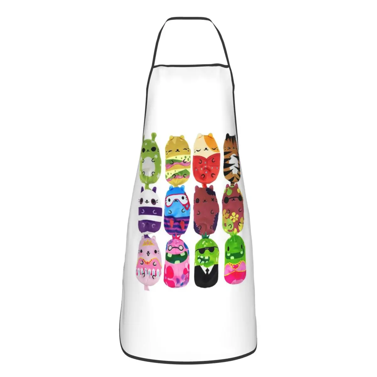 Cats Vs Pickles 12-Pack Aprons Chef Cuisine Tablier Sleeveless Bib Kitchen Cleaning Pinafore for Women Men Painting