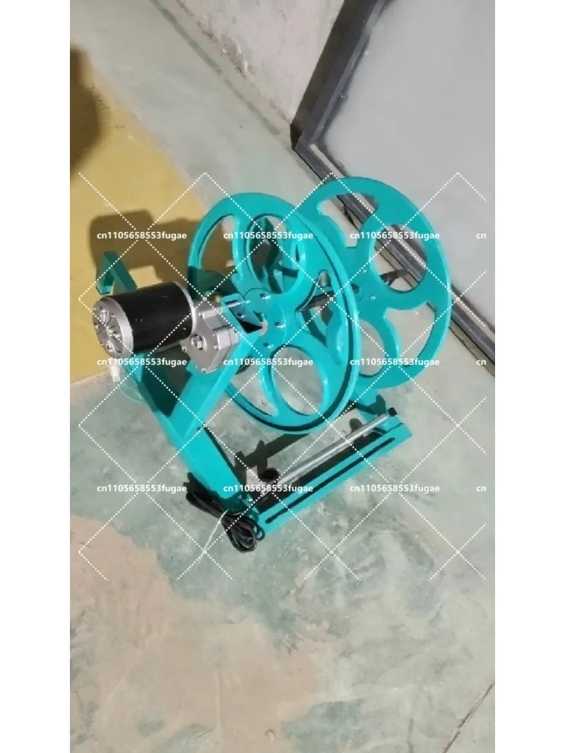 48V 60V Electric Pipe Reel Machine Agricultural Hose Drip Irrigation Automatic Pipe Reel with Receiver