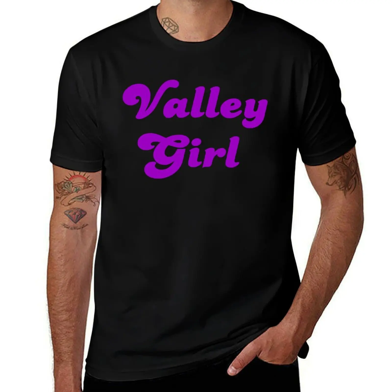Valley Girl T-Shirt Simple Casual Short Sleeve Tee