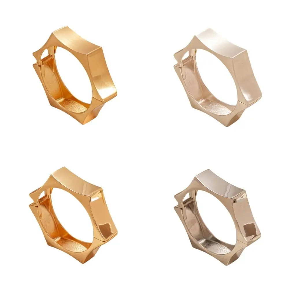 Szeroka bransoletka otwarta ze stopu metalu, matowa/błyszcząca, w stylu europejskim i amerykańskim, mankiet, biżuteria etniczna, akcesoria.