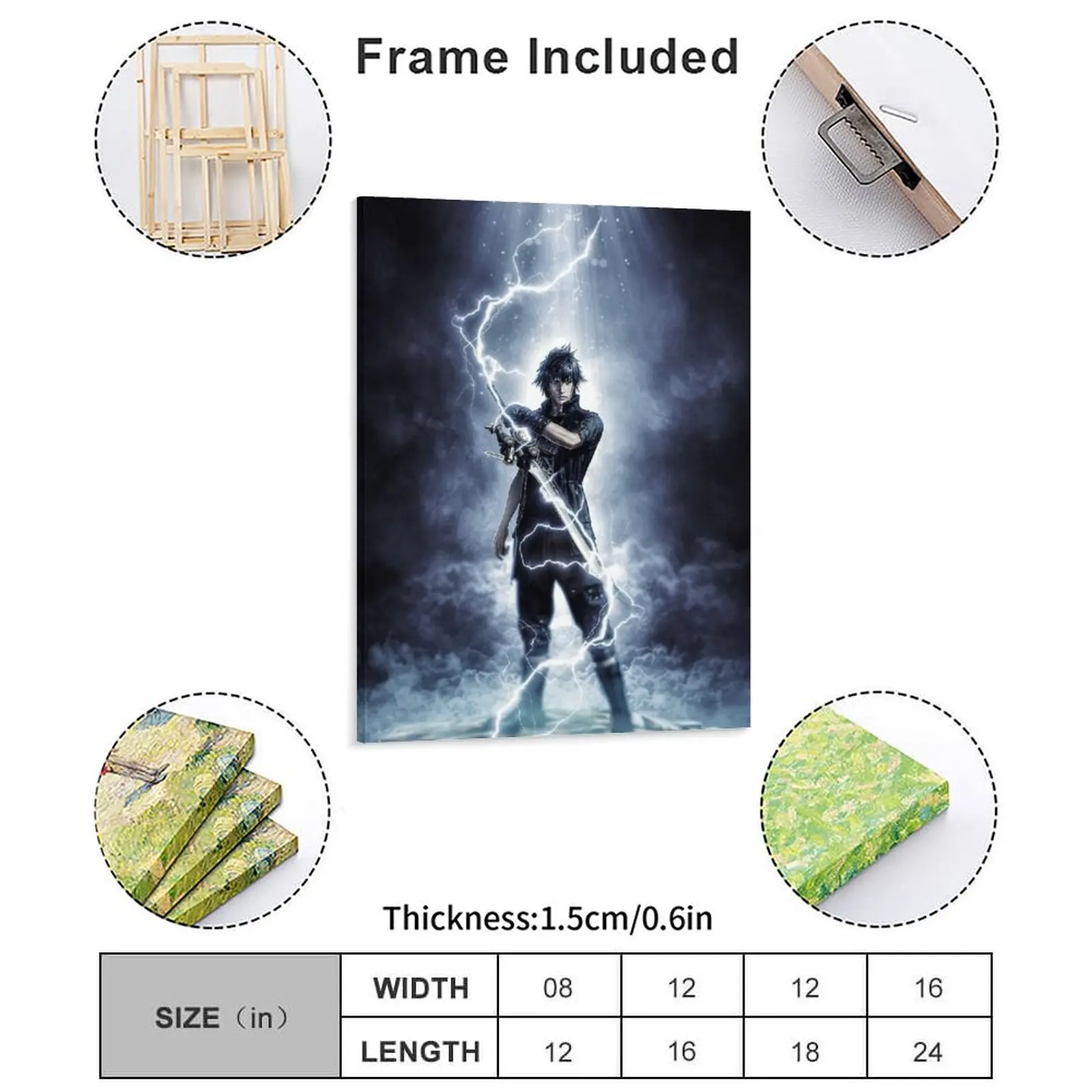 Noctis Lucis Caelum Canvas Painting Retro Party Create Cinema Framed Wall Paintings