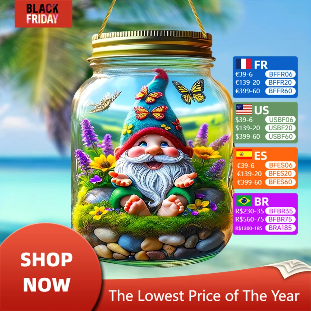 Gnomes, Lavender,Marigold Stained Window Pendants,Restaurant,Cafe Pendants,Doors and Windows Bedroom Home,Wedding Hotel Pendants