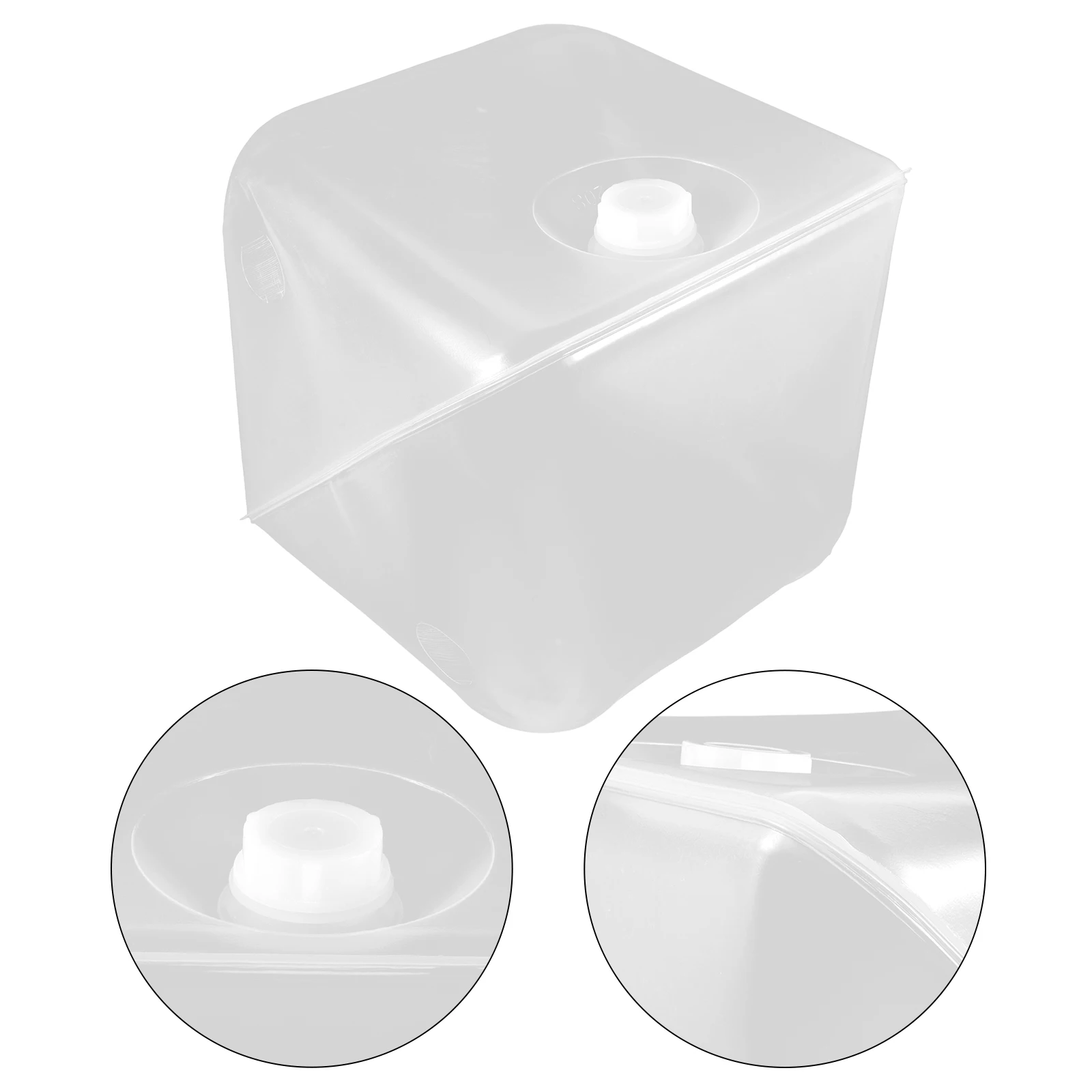 

20L Foldable Plastic Bucket Portable Storage Container For Camping Outdoor Emergency Use Spill-Proof Tank With Spout Foldable