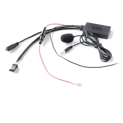 Biurlink Car Stereo Audio Microphone MIC Adapter Bluetooth Aux Cable For Benz E/CLS/SLK AUX input 04-08 with Comand System