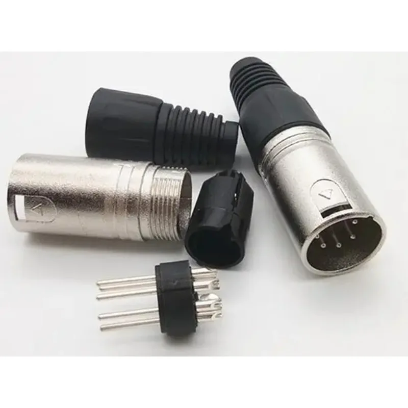 3 Pairs NC5MXX Male XLR Connectors And 3 Pairs NC5FXX Female XLR Connectors 5 Pin Audio Connector Set for Professional U