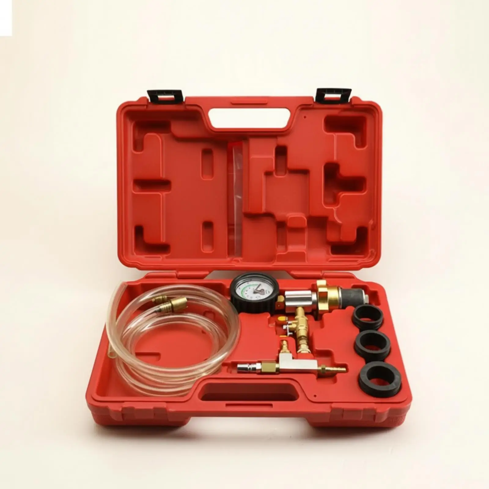 Vacuum Cooling System Filler with Pressure Gauge Hand-Operated Radiator Vacuum Refill Kit Portable Radiator Coolant Evacuation
