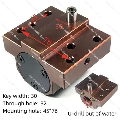 Applicable to QT100 QT200 CNC Lathe Miniature Turret Tool Holder Block Tower Boring Bore Eccentric Water Discharge Tool Clamp