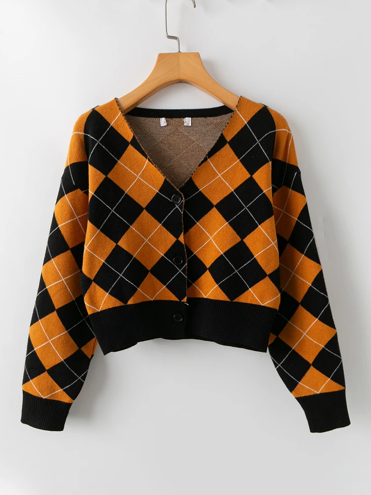 

Весенне-осенний вязаный кардиган с V-ne Long Sve, модный молодежный корейский теплый свитер из смеси хлопка Vitali