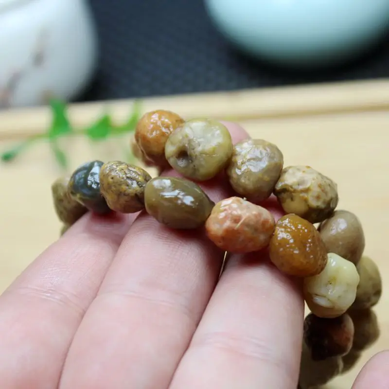 Xinjiang Alashan Gobi Agate Tendon Stone Bracelet - view 2