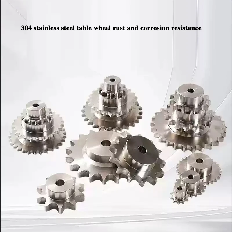 304 Stainless Steel 06B Sprocket 6B25/6B30/6B40 (24T-40T) for ANSI 06B Roller Chain 3/8