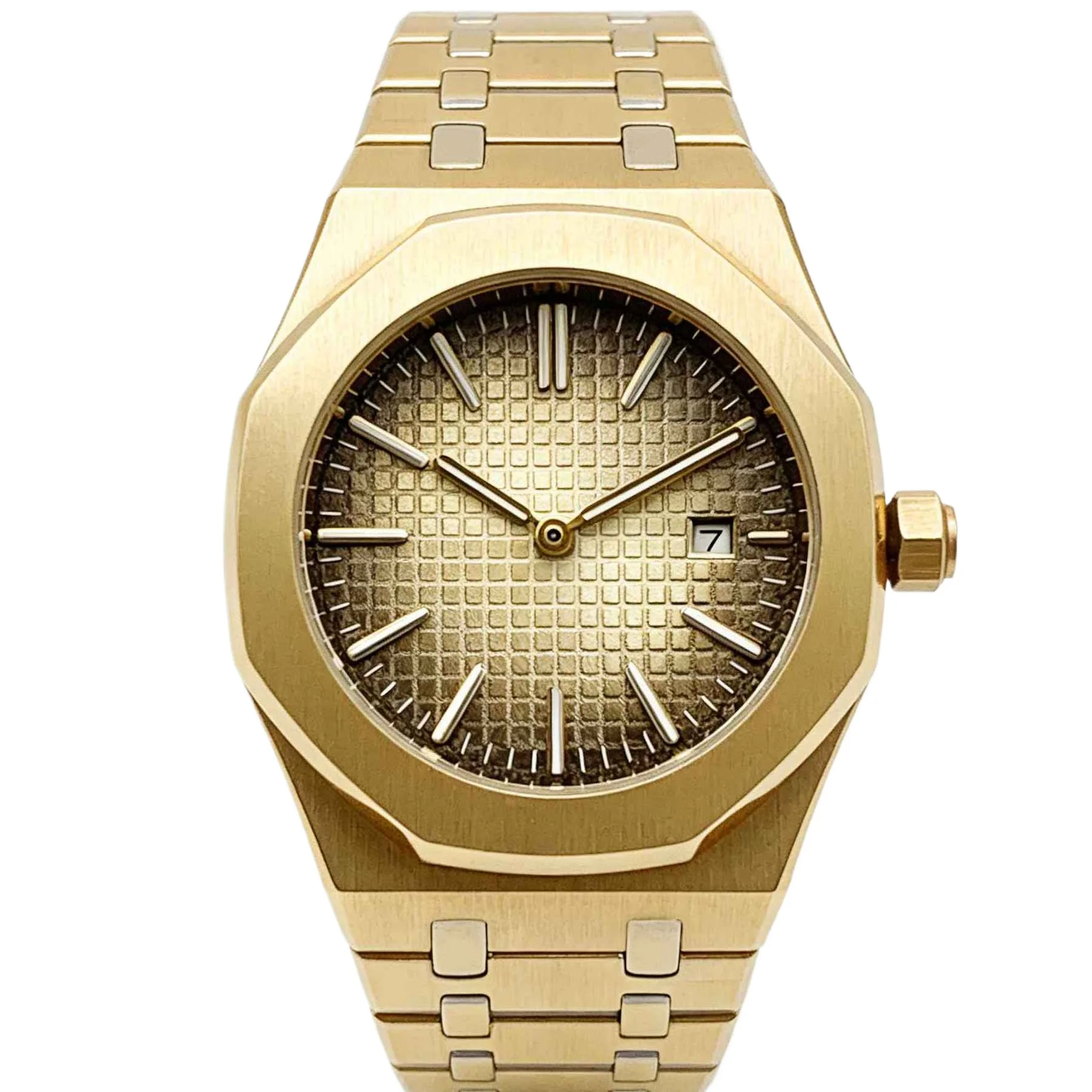 Men Accessories Jewellery - 42mm ストリームラインデザイン モダン メンズ高級腕時計 マット仕上げ ソリッド904Lスチール