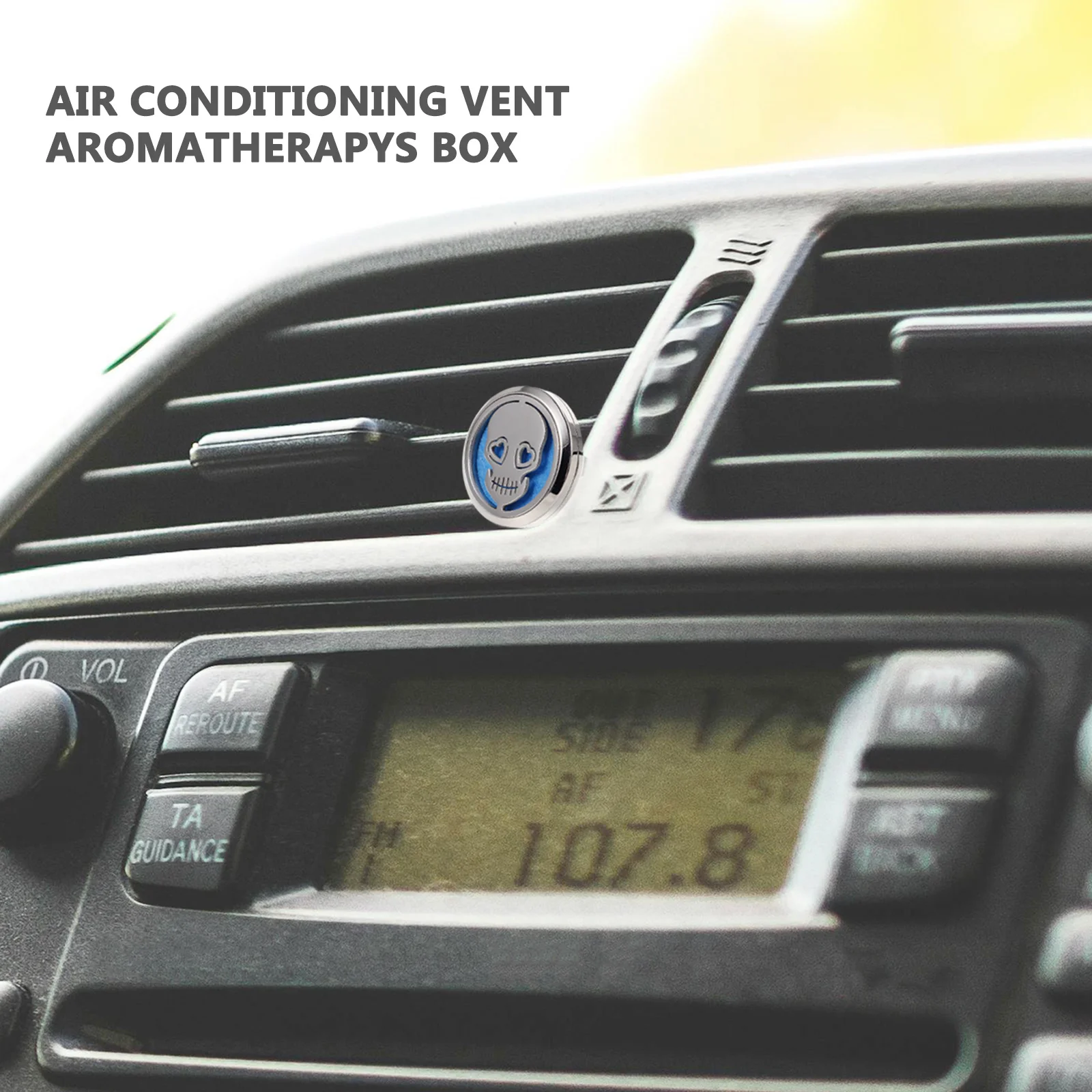 

Car Vent Diffuser Clips Skull Design Sturdy Stainless Steel Aroma Outlet Decor For Car Home Office Fragrance Holder Automotive