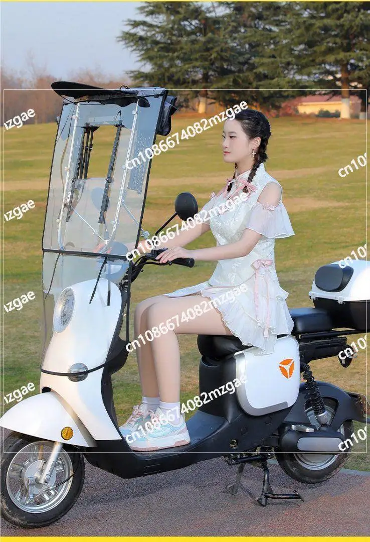 

Electric vehicle canopy fully foldable removable battery car umbrella motorcycle rainy day artifact