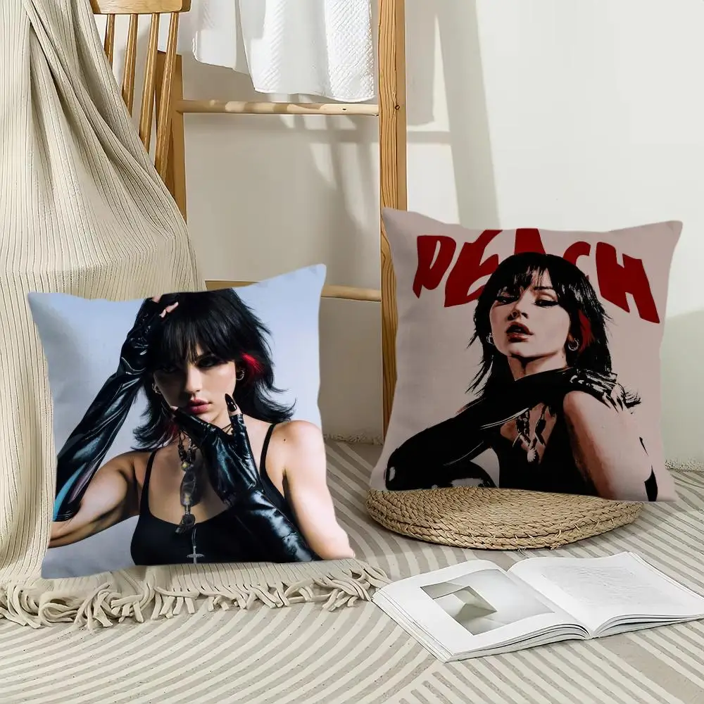 Singer M-Maggie L-Lindemann Cushion Cover Pillow Case Short Plush Square Throw Pillow Covers Pillowcase Sofa Home Decor Gift
