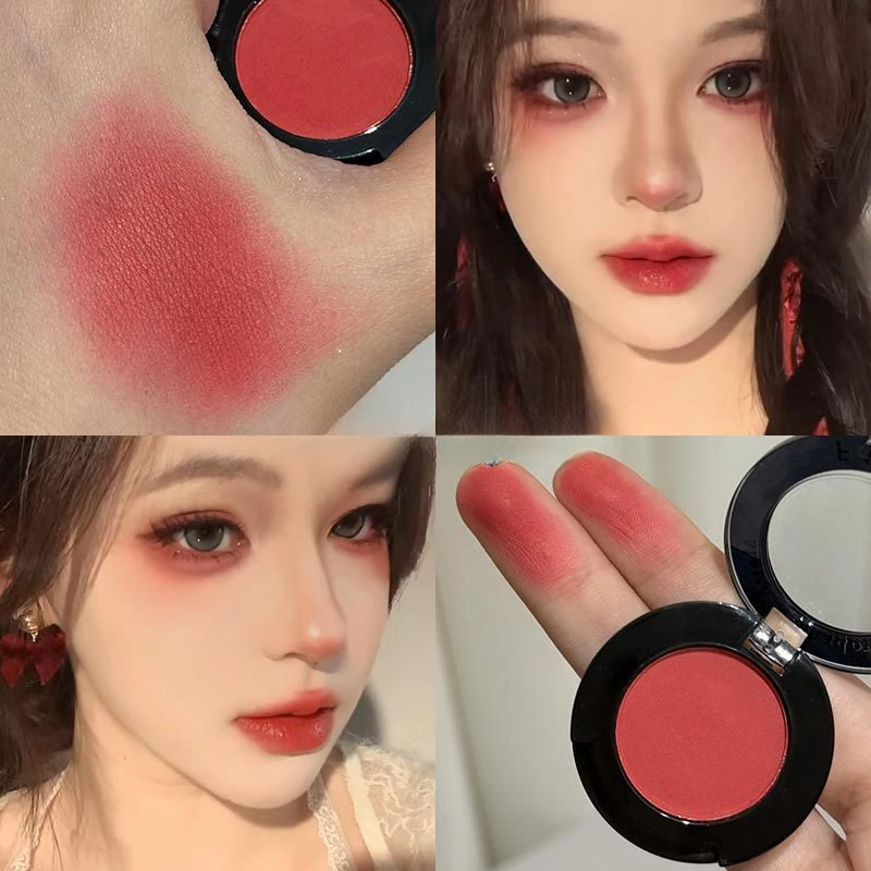Preto e vermelho combinação conjunto de sombra de olho punk goth estilo fumaça fosco branco e azul sombra de olho conjunto maquiagem dos olhos cosméticos