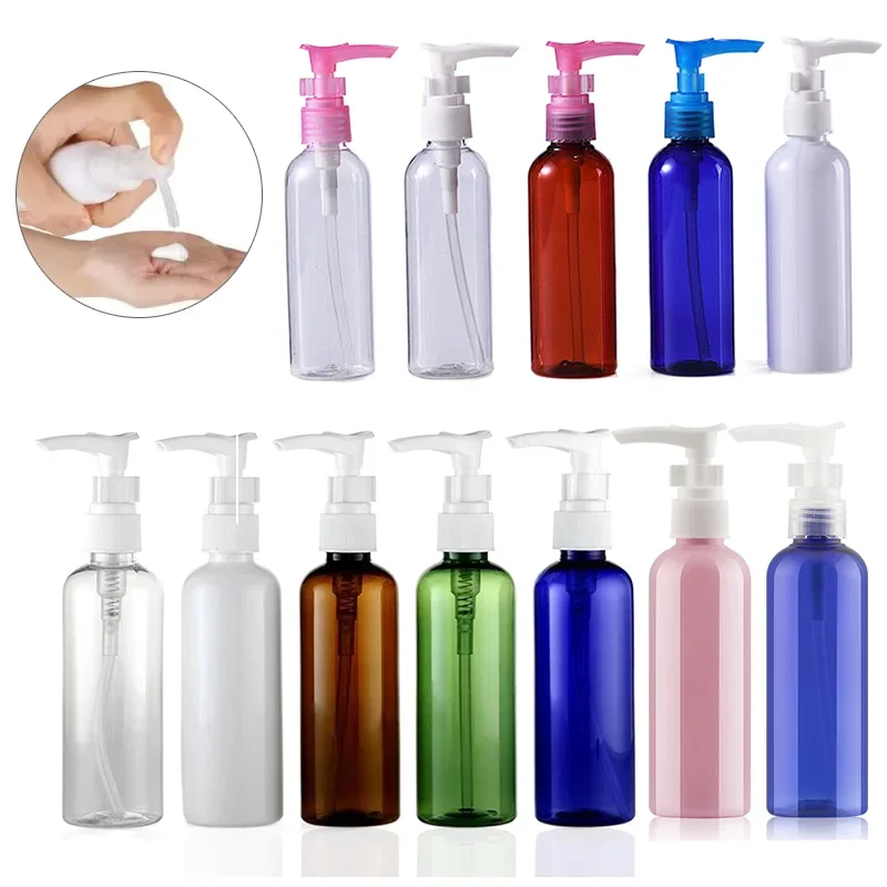 

50pcs 30ml/50ml/100ml Empty Plastic Pump Bottles Travel Refillable Bottles Lotion Dispenser Containers For Shampoo Liquid Soap