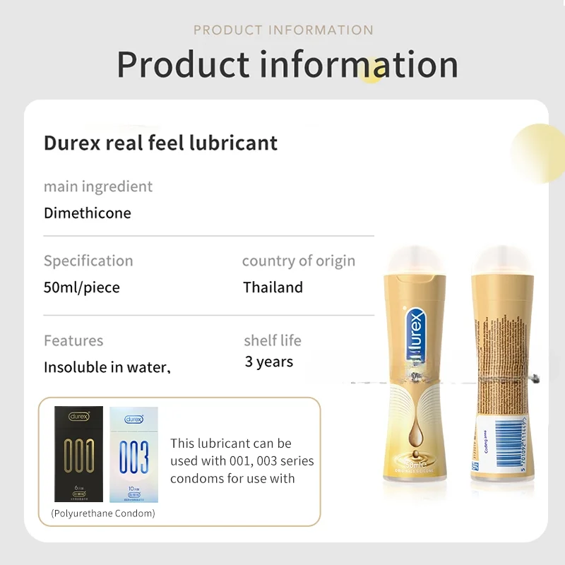 Durex-Schmier mittel Realfeel glatte Silikon basis