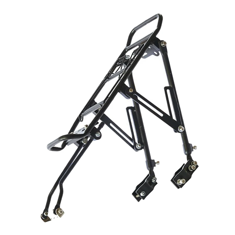 

Aluminum Alloy Rear Rack Lightweight Bike Cargo Shelf Durable Foldable Storage Professional Bicycle Carrier Frame