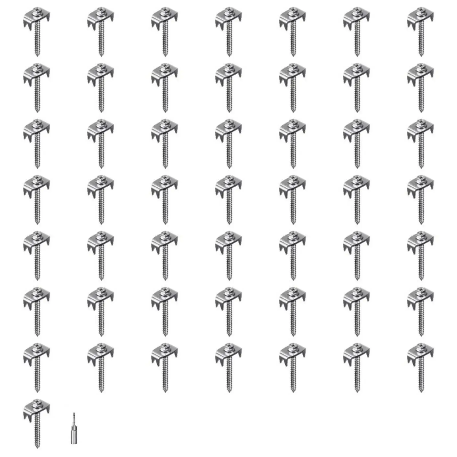 Q235 Steel Fence Fastener Nail with Screw for Wooden Post Wire Mesh Garden Fixing Tool