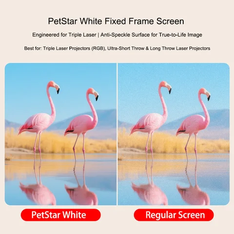 Yovanxer PetStar White Фиксированная рама Проекционный экран