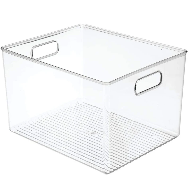 29X20X15cm Acrylic Transparent Refrigerator Storage Box Desktop Dormitory Bathroom Storage Box