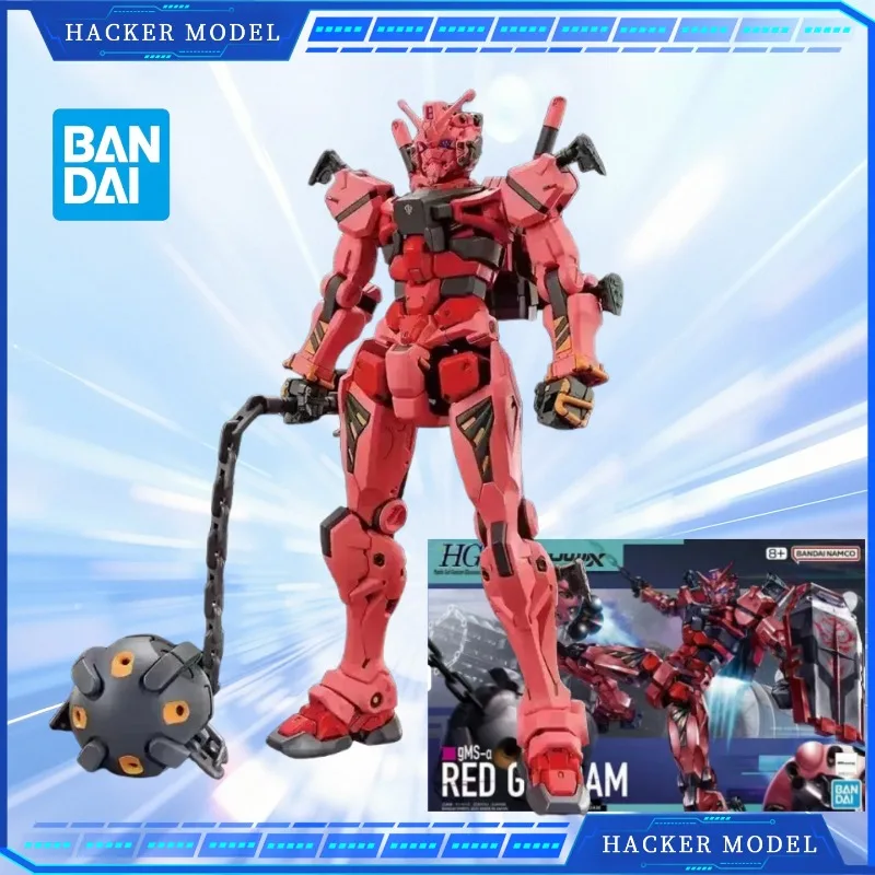 

Оригинальная сборная модель Bandai Red Gundam GQuuuuuuX HG 1/144, настольное украшение, коллекционные фигурки, детские игрушки, подарки