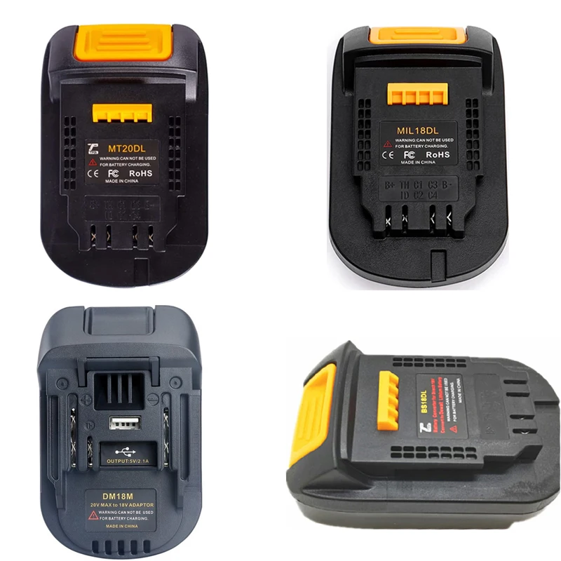 

MIL18DL Battery Converter Adapter For Milwaukee M&18 18V Li-ion Battery Convert to For Dewalt 18V 20V Li-ion Battery Power Tools