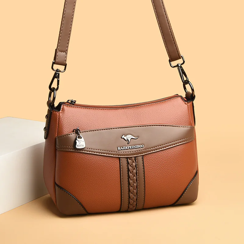Soft PU Leather Women Bag Branded Designer Ladies Handbag 2026 Luxury Female Shoulder Bag Large Capacity Crossbody Bags Sac
