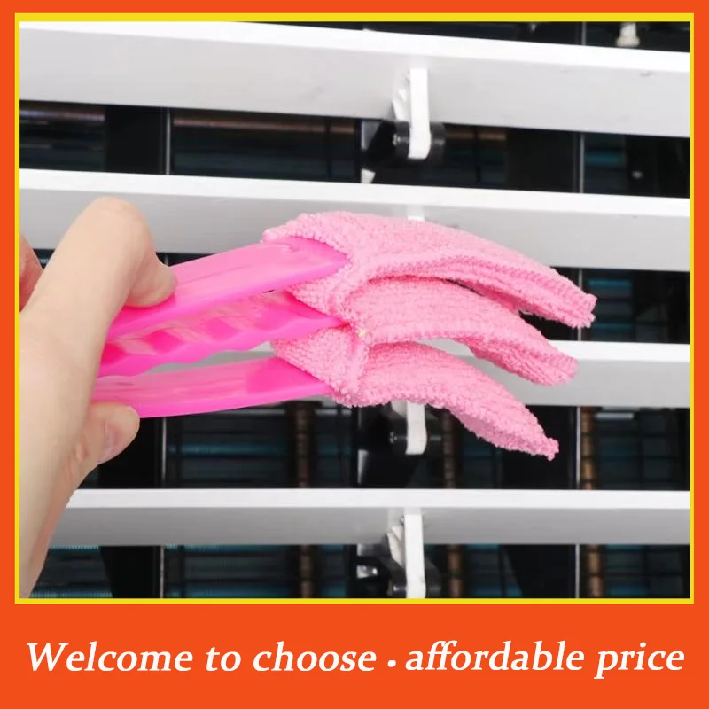 #Microfiber Venetian Blind Duster Removable Washable Cleaning Cloth Non-slip Grip for Home Daily Cleaning Use