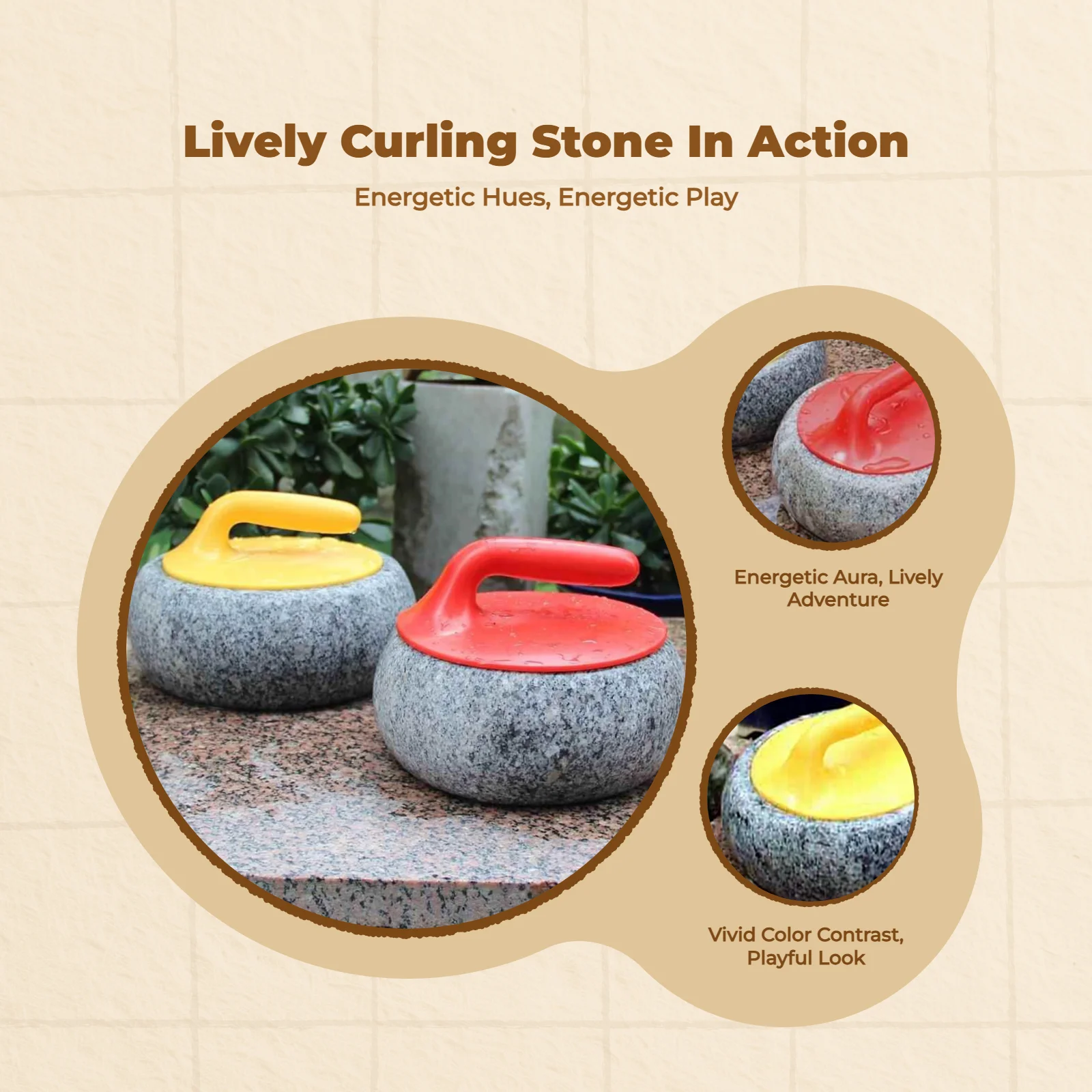 Dryland Curling Sphere Easy Family Activity School Use