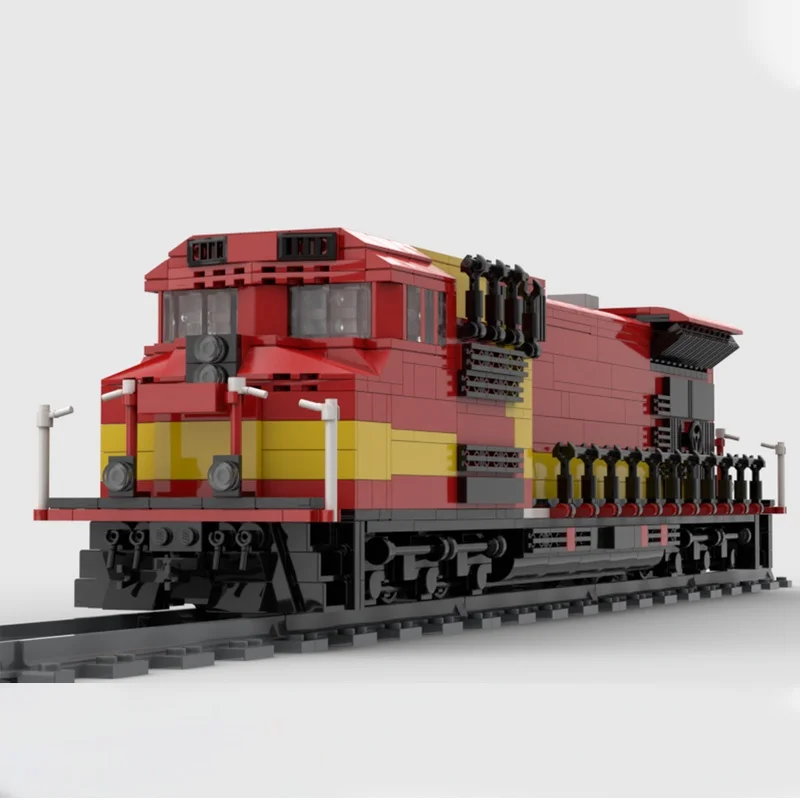1466 Uds. Tren MOC AWVR RC modelo de bloques de construcción juguetes arquitectura regalos de navidad DIY Idea creativa ladrillo niños cumpleaños